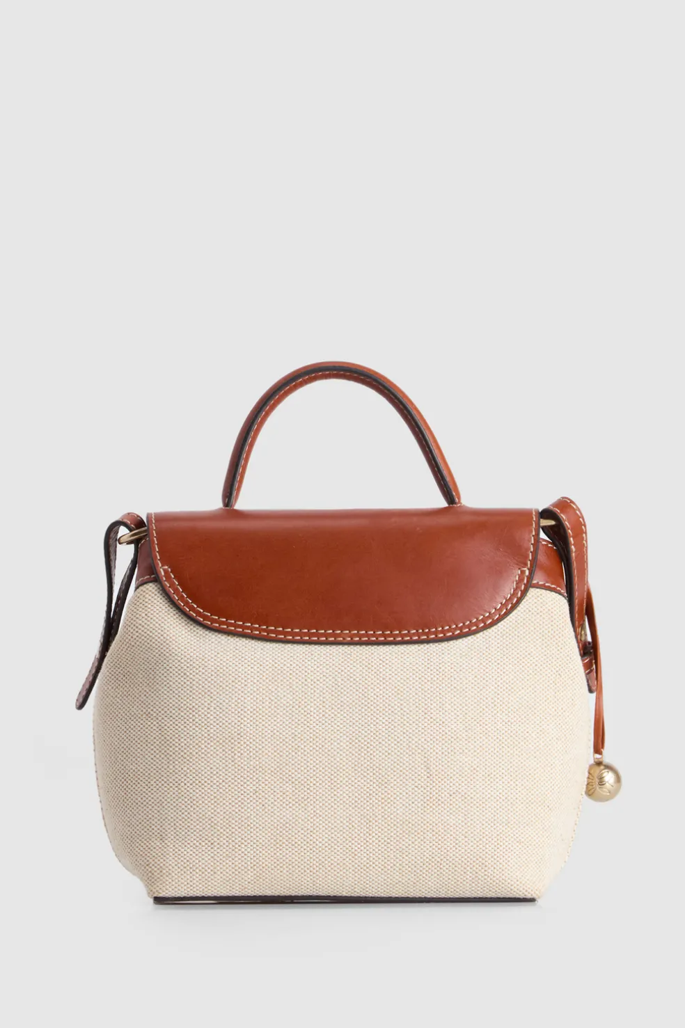 Alana Leather Canvas Crossbody Bag