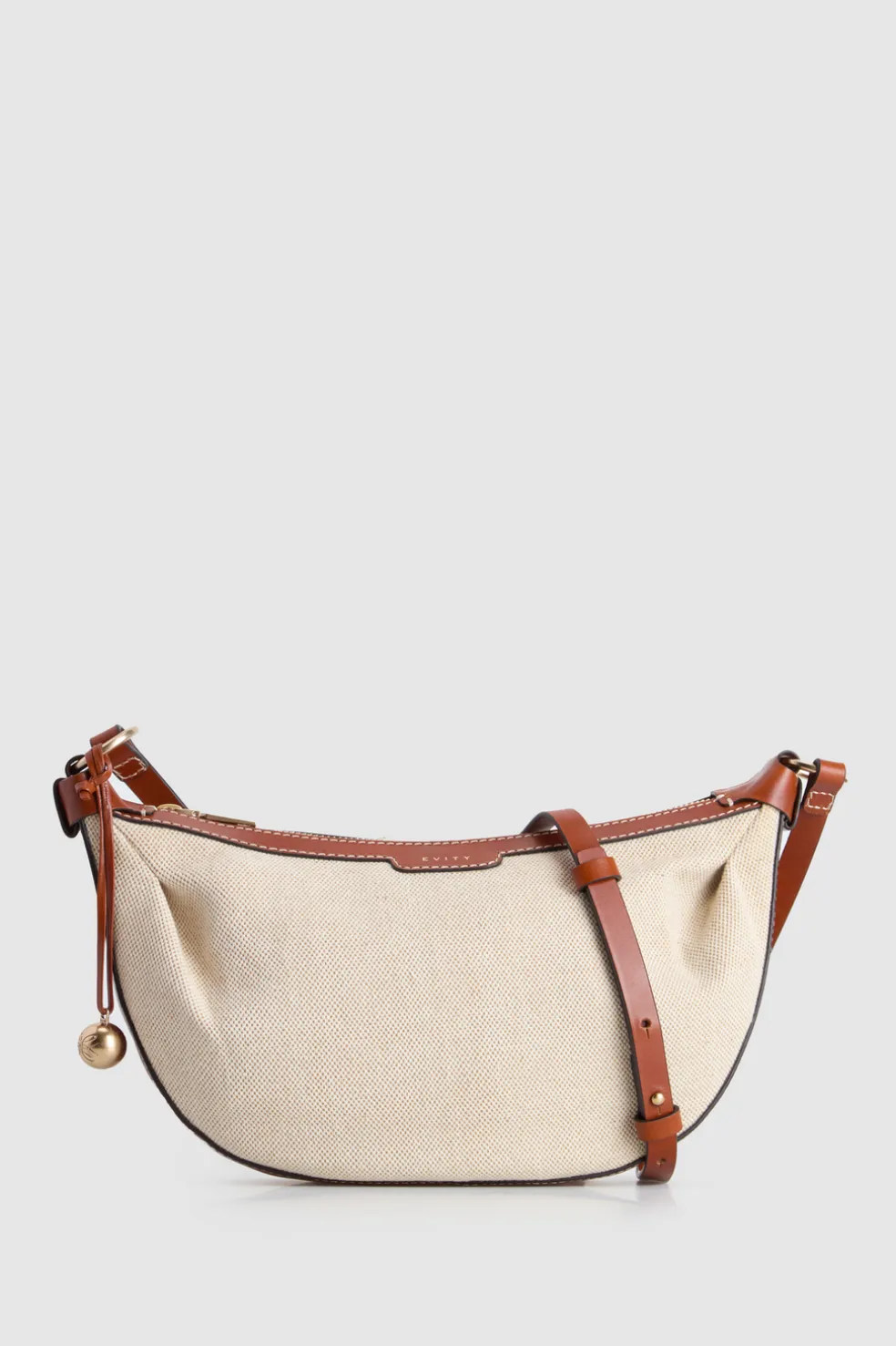 Alana Leather Canvas Crossbody Bag