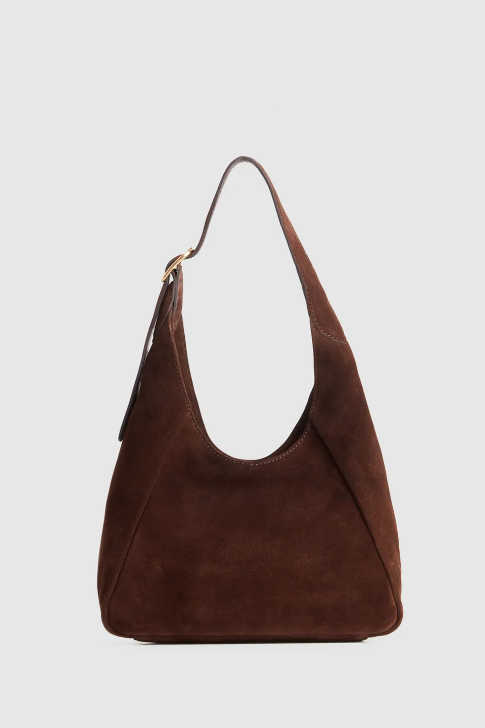 Alexa Leather Small Suede Hobo Bag