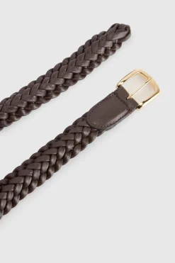 Allegra SM Leather Weave Belt