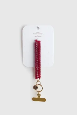 Beaded Wristlet Phone Charm