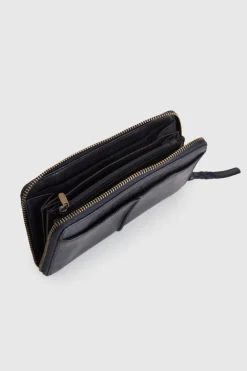 Cece Leather Large Tab Wallet