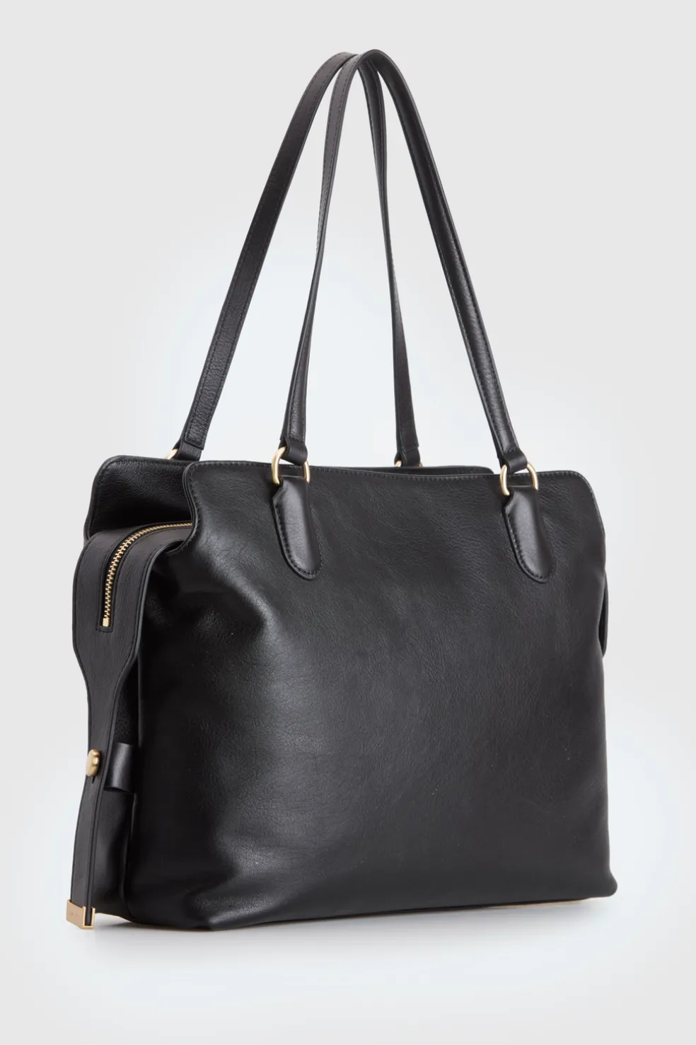 Clover Leather Work Tote Bag