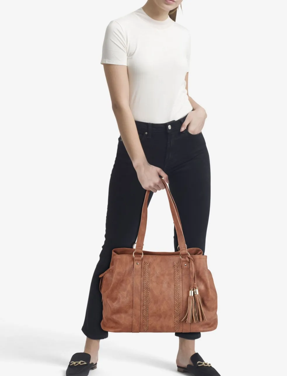 3 Compartment Soft Tote Bag