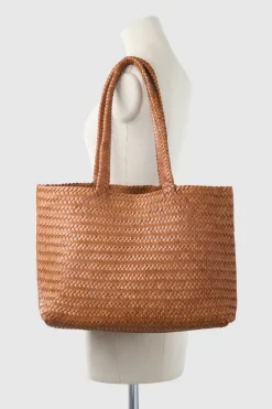Elise Leather Weave Tote Bag