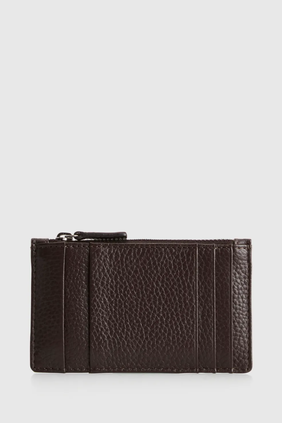 Ellis Leather Zip Card Holder