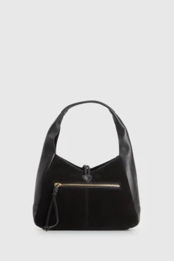 Emmy Leather Suede Hobo Bag