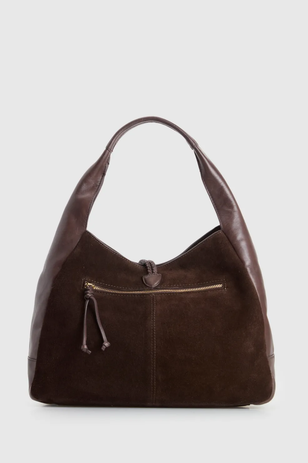 Emmy Leather Suede Hobo Bag