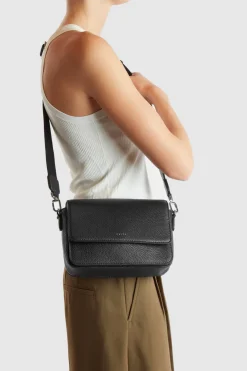 Grace Leather Flap Crossbody Bag