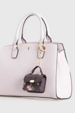 Iris Floral Mini Bag Charm