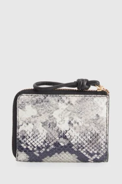 Iris Snake Print Leather Wallet