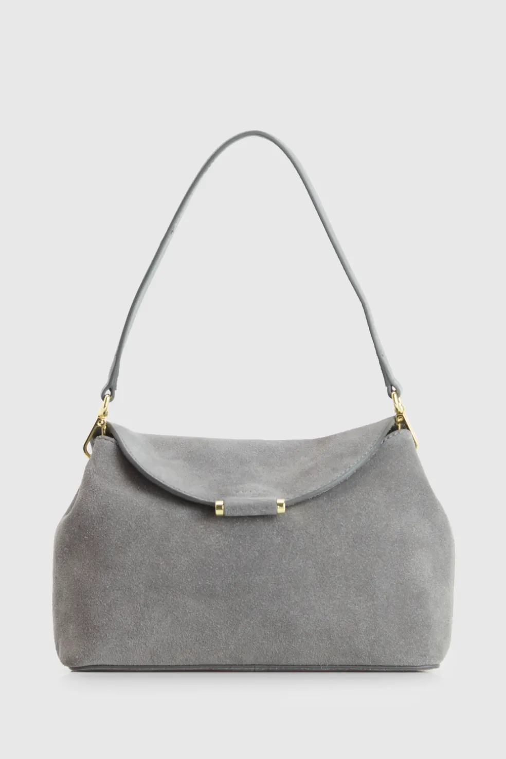 Iris Suede Leather Shoulder Bag