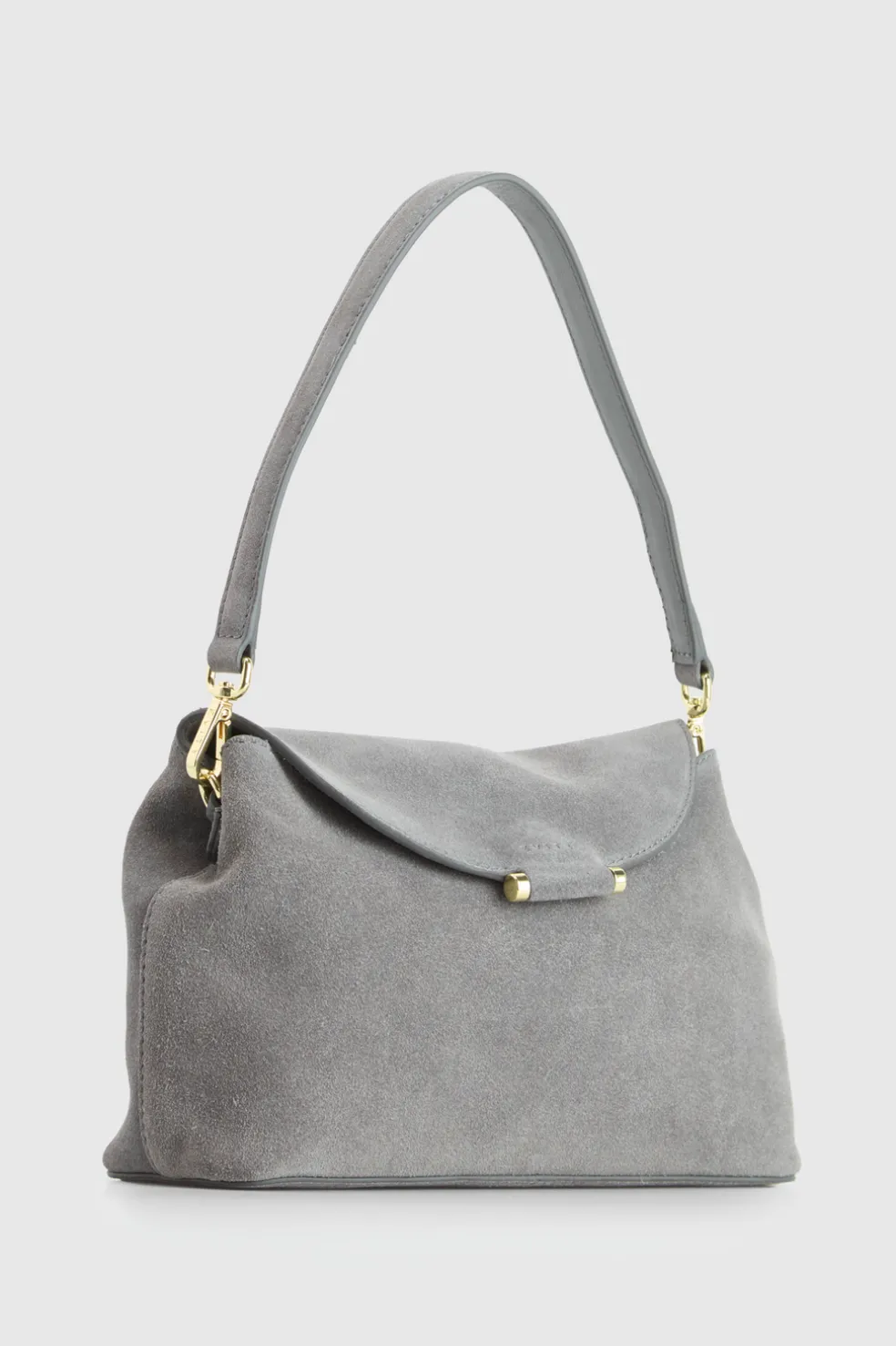 Iris Suede Leather Shoulder Bag