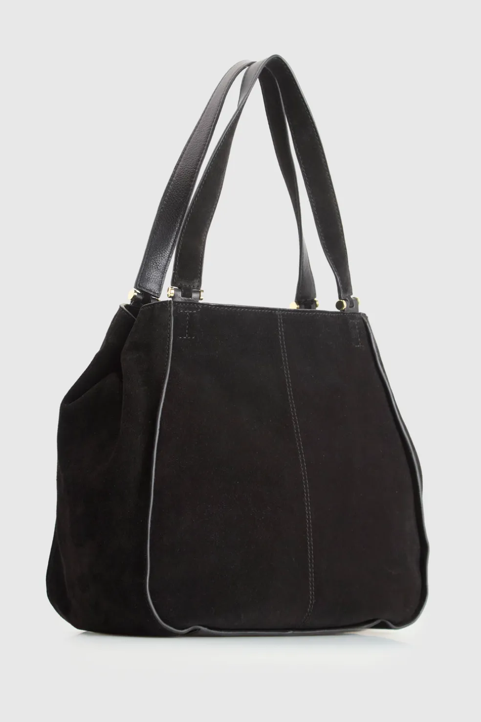 Iris Suede Leather Tote Bag