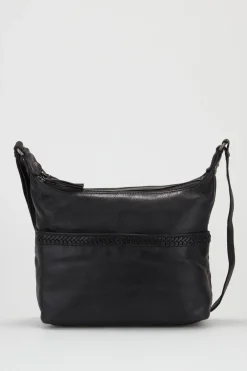 Isla Leather Braided Crossbody Bag