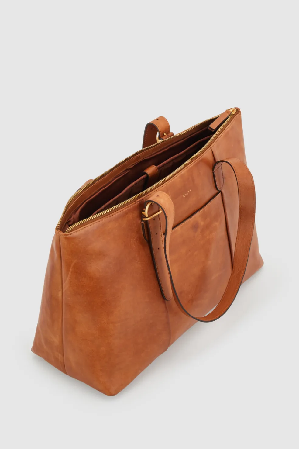 Ivy Leather Buckle Work Tote Bag