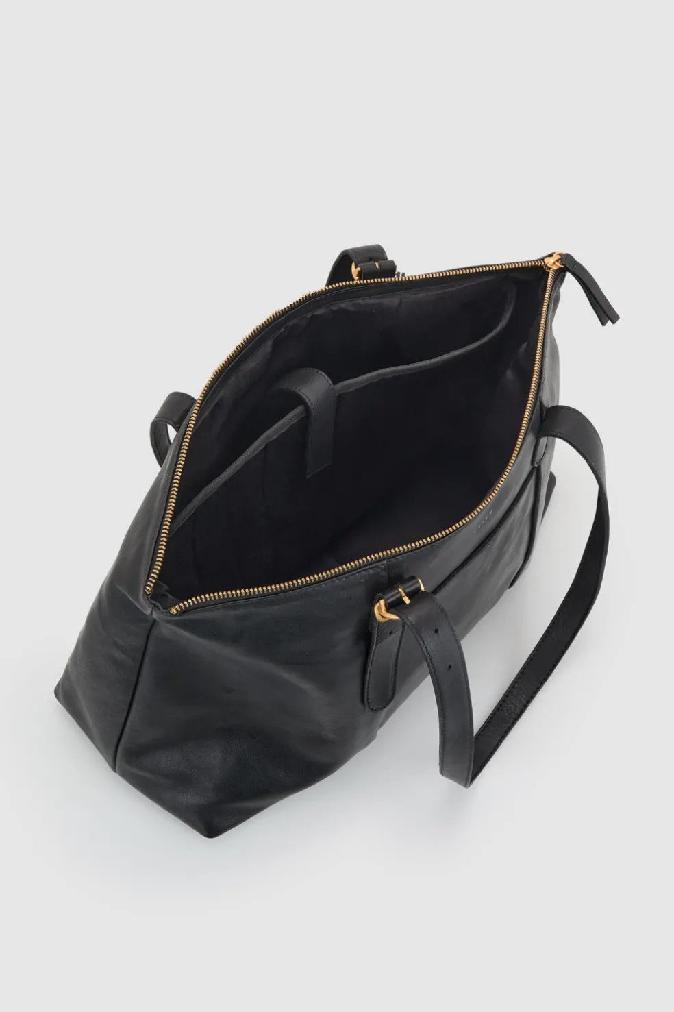 Ivy Leather Buckle Work Tote Bag