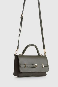 Lana Suede Top Handle Bag