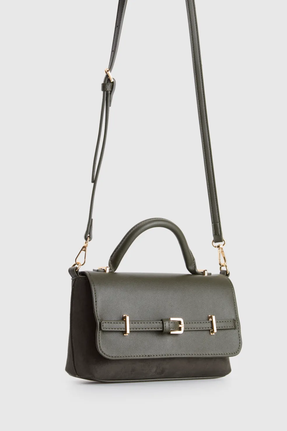 Lana Suede Top Handle Bag