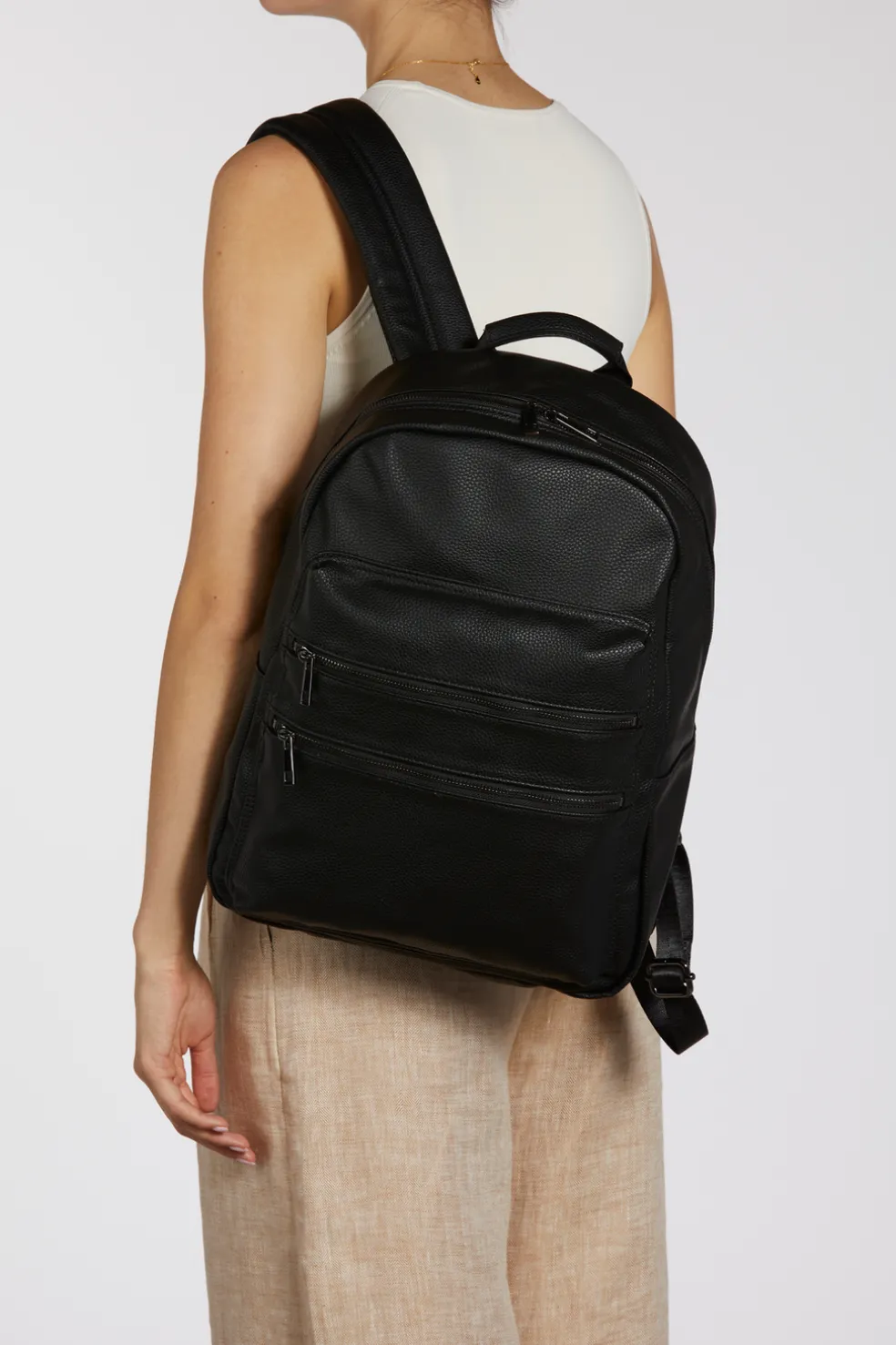 Large 3 Zip Compartment Backpack