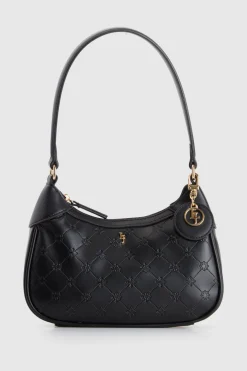 Logo Embossed Shoulder Bag