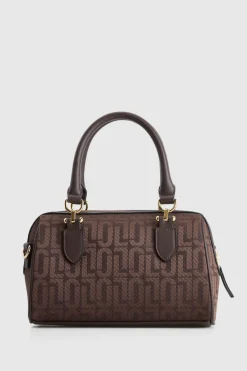 Logo Jacquard Barrel Bag