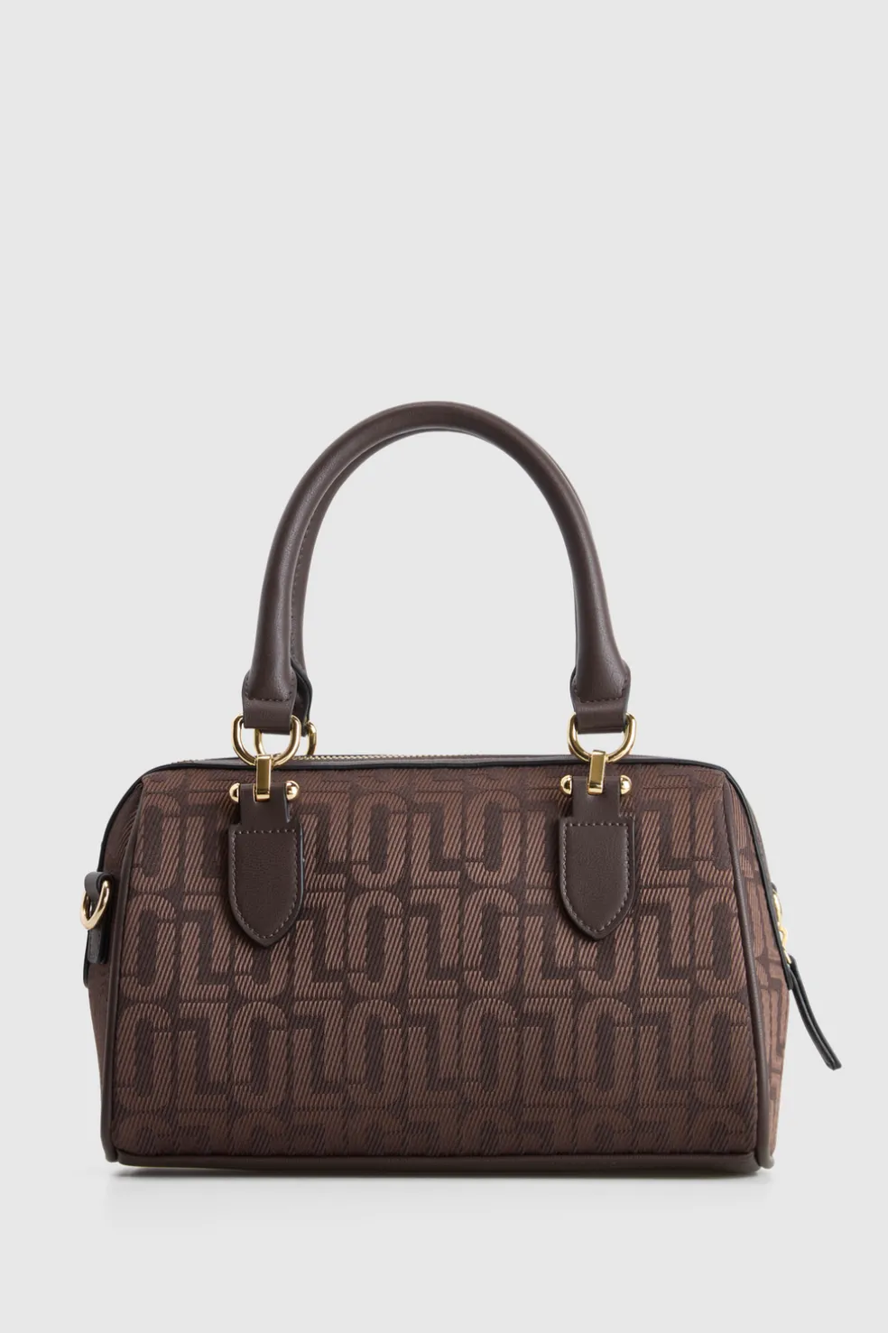 Logo Jacquard Barrel Bag