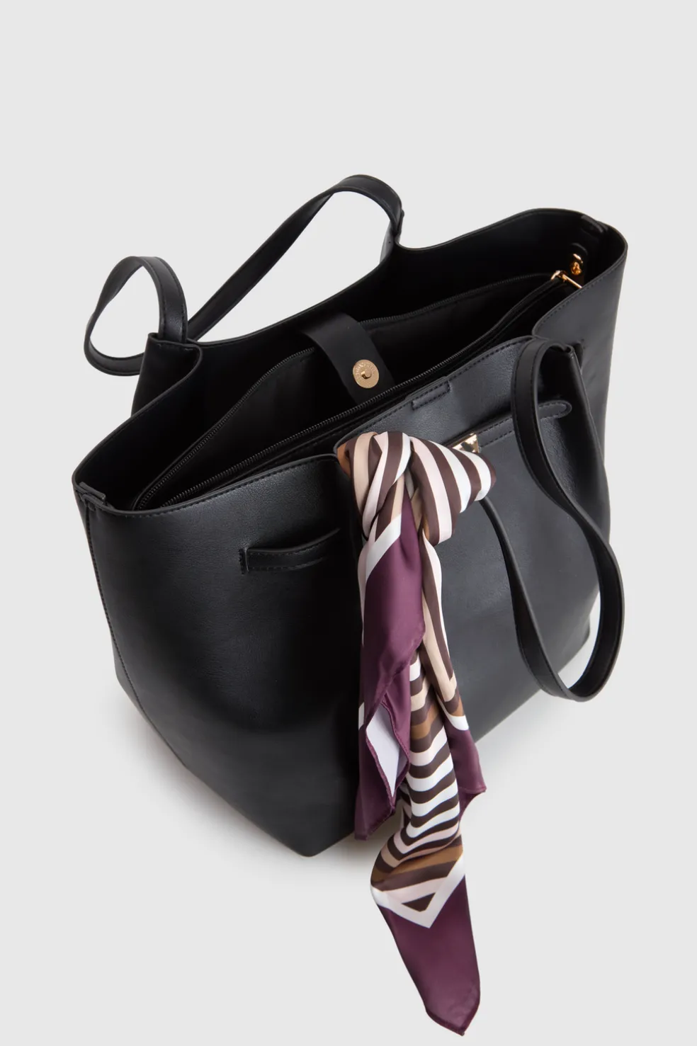 Lottie Belted Scarf Tote Bag
