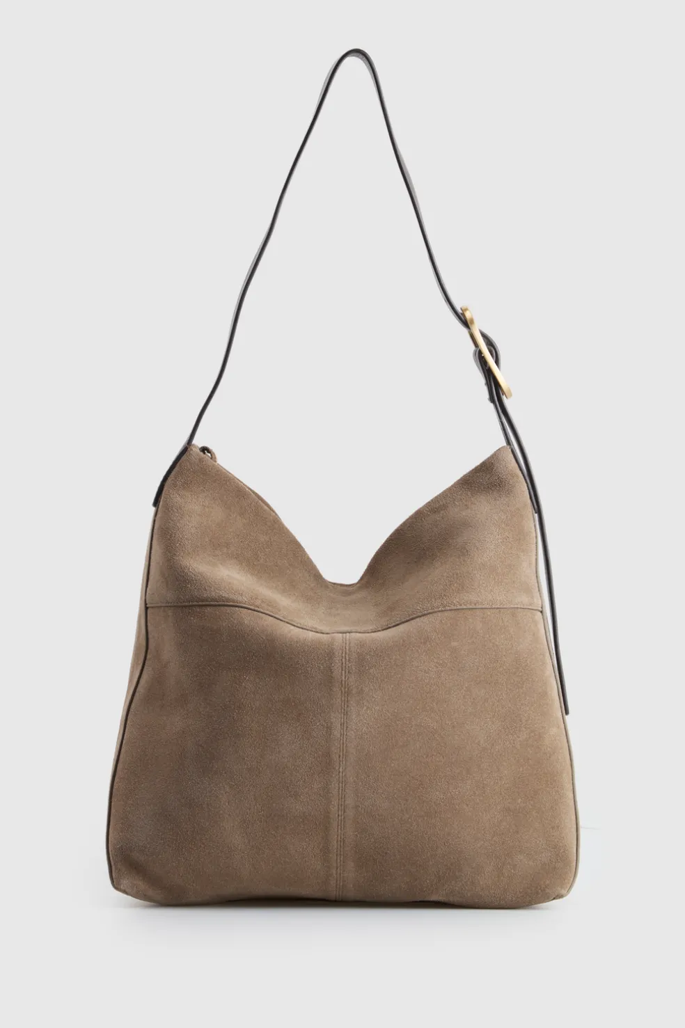 Malia Leather Suede Hobo Bag