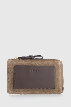 Malia Suede Card Holder Wallet