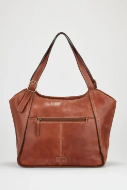 Maya Leather Buckle Tote Bag