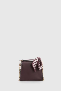 Micro Scarf Top Handle Bag
