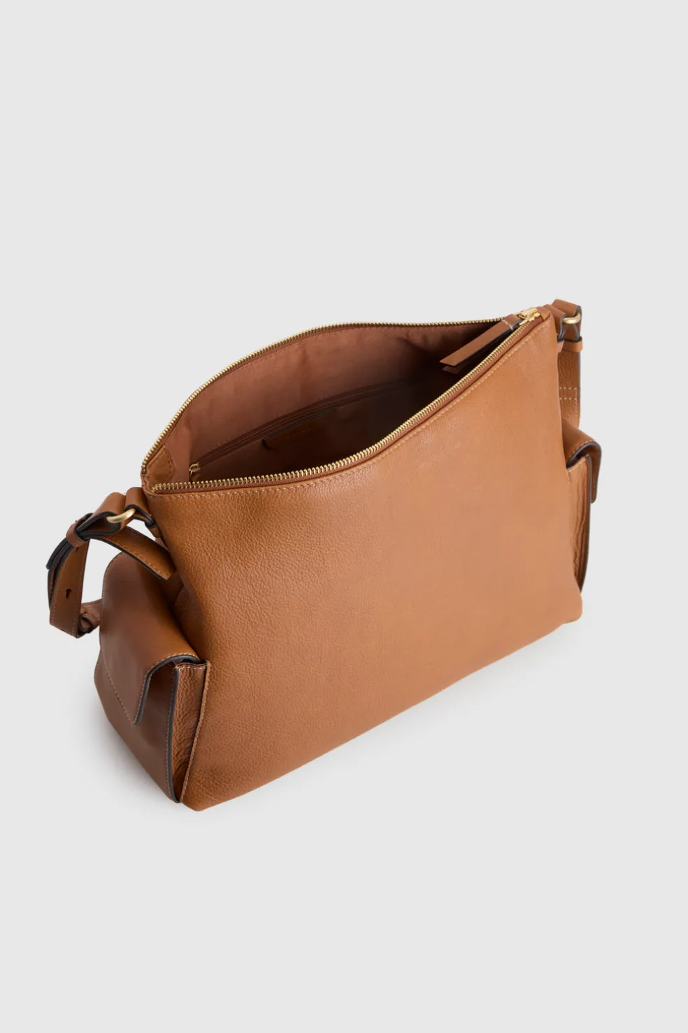 Narda Leather Large Crossbody Bag