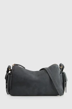 Narda Leather Pocket Crossbody Bag