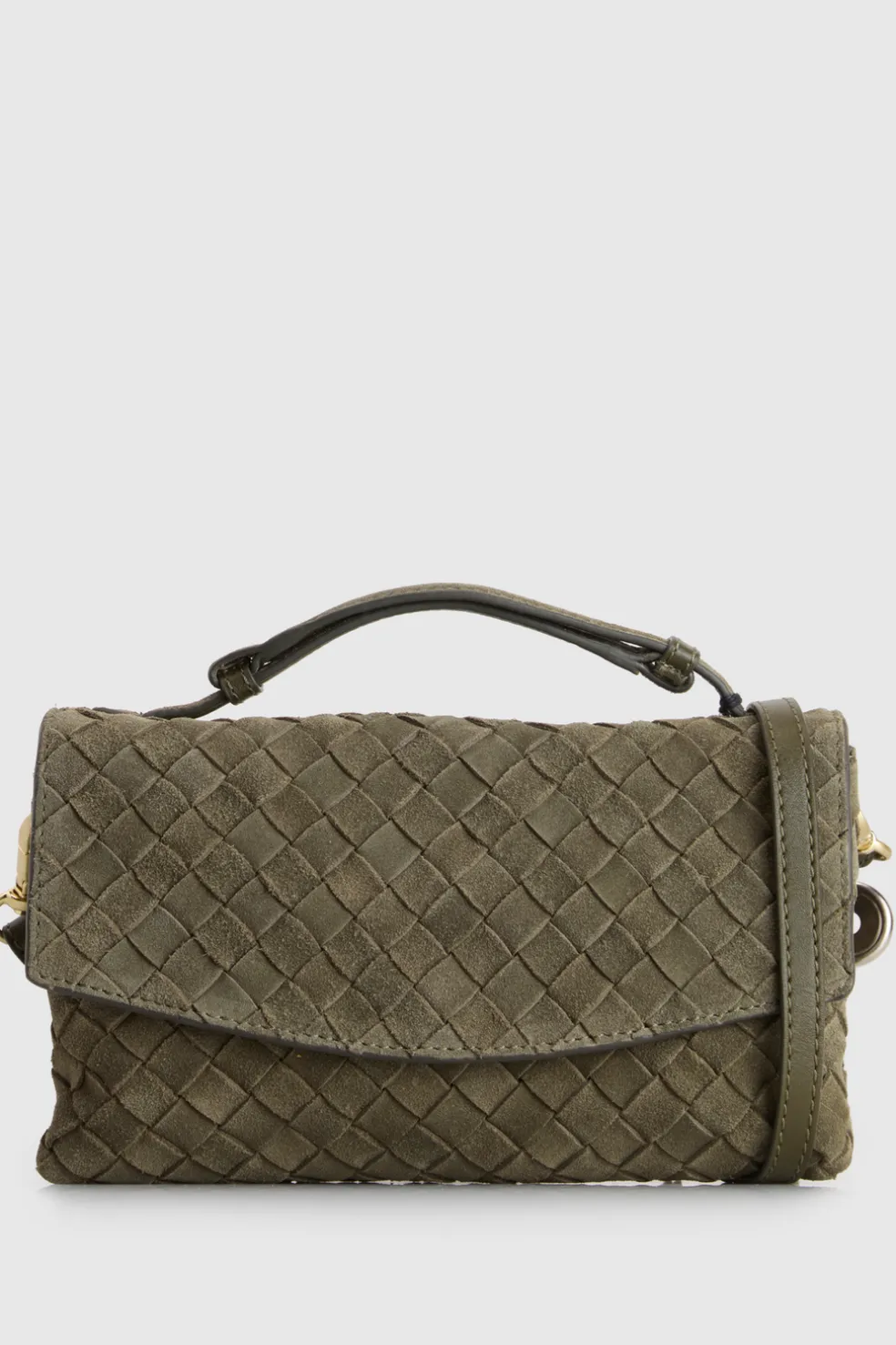 Nieve Leather Flap Crossbody Bag