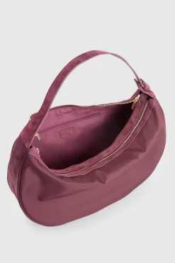 Noemie Leather Trim Shoulder Bag