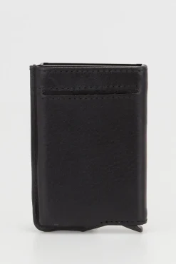 PC RFID Leather Pop Up CC Holder