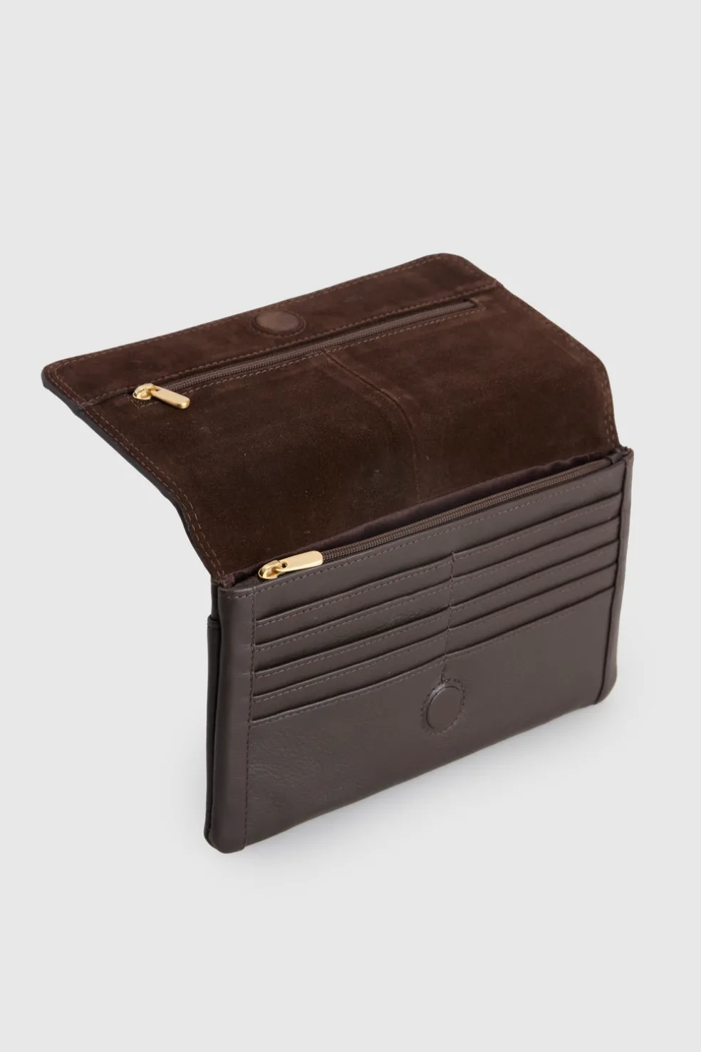 RFID Daisy Leather Travel Wallet