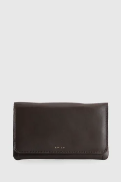 RFID Daisy Leather Travel Wallet