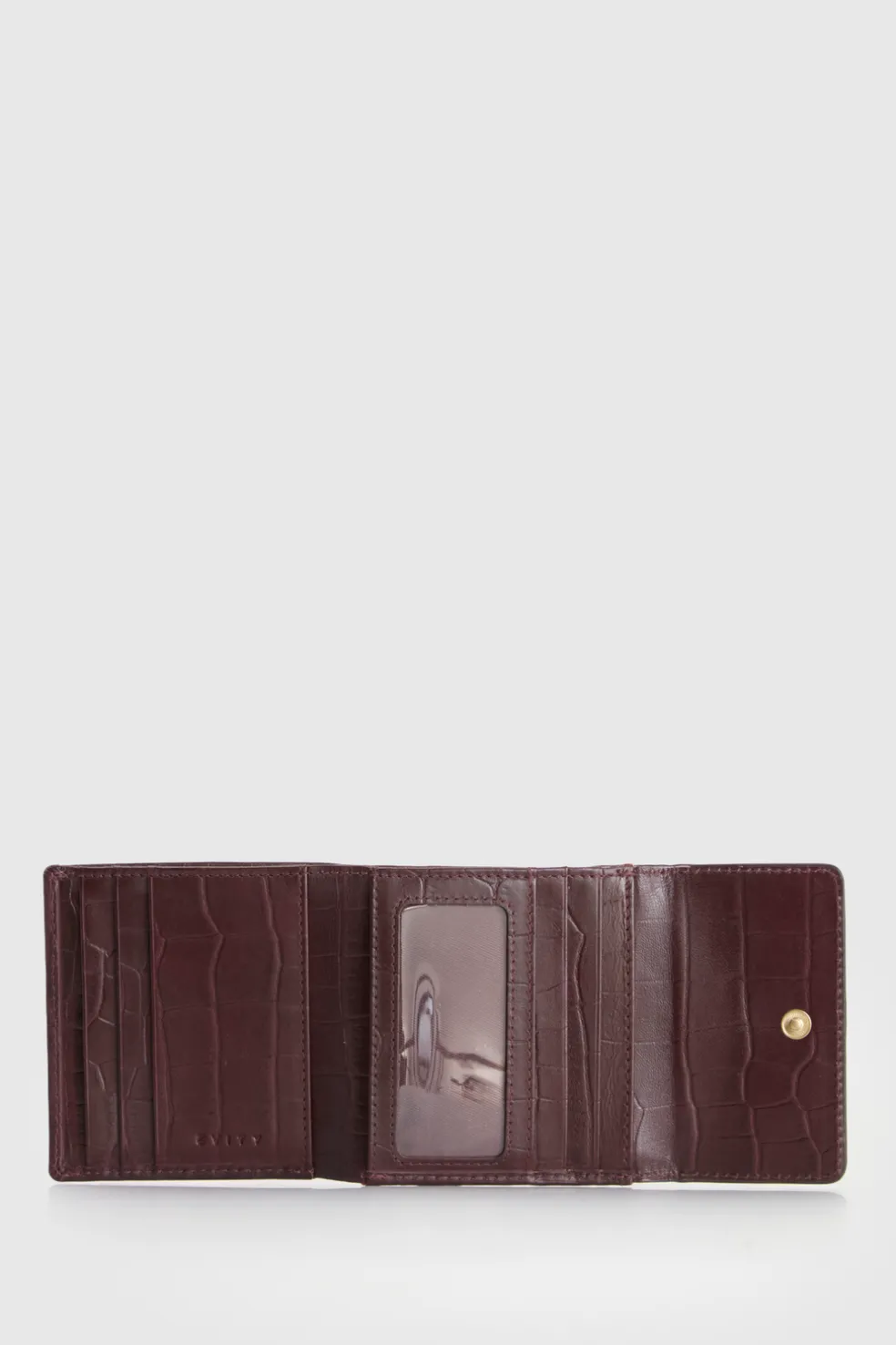 RFID Lila Croc Emboss Lea Wallet