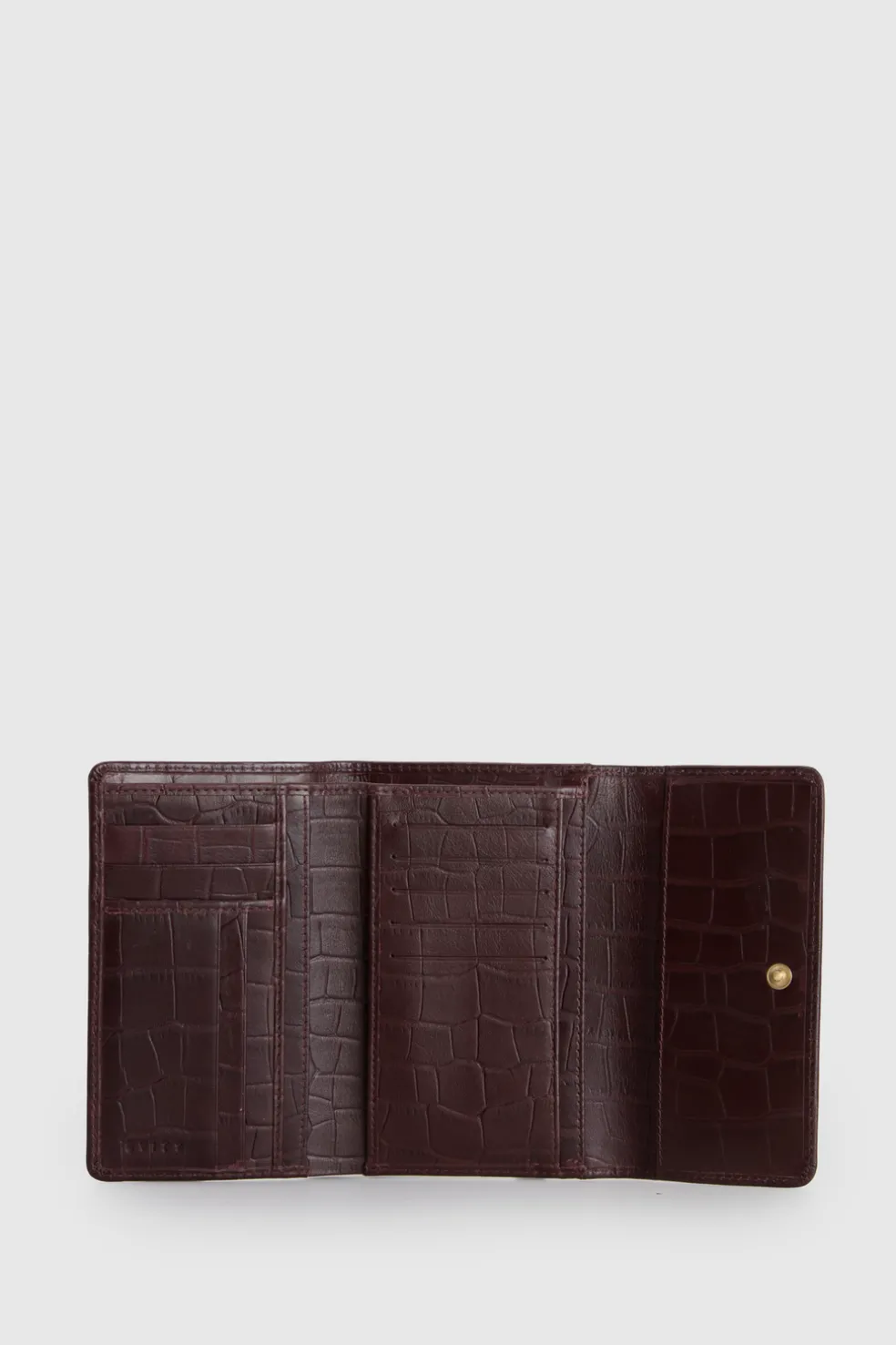RFID Lila Croc Emboss Med Wallet