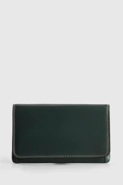 RFID Maya Leather Large Clutch