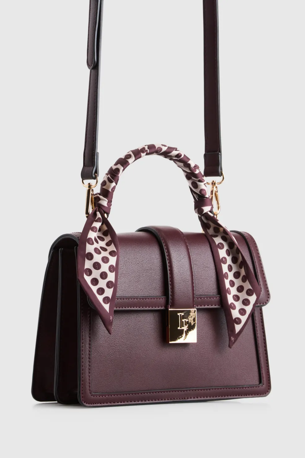 Scarf Top Handle Bag