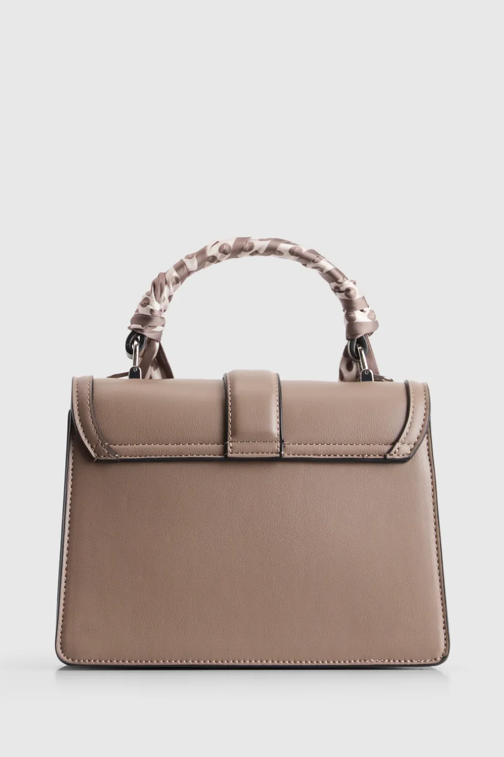 Scarf Top Handle Bag