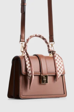 Scarf Top Handle Bag