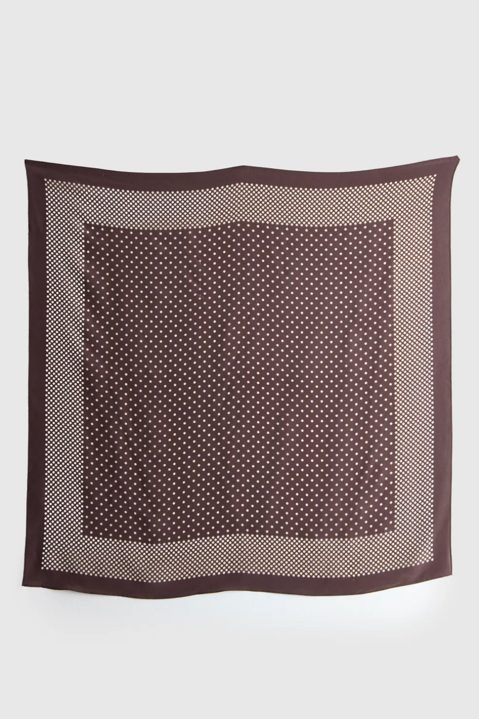 Silk Scarf Polka Dot Print