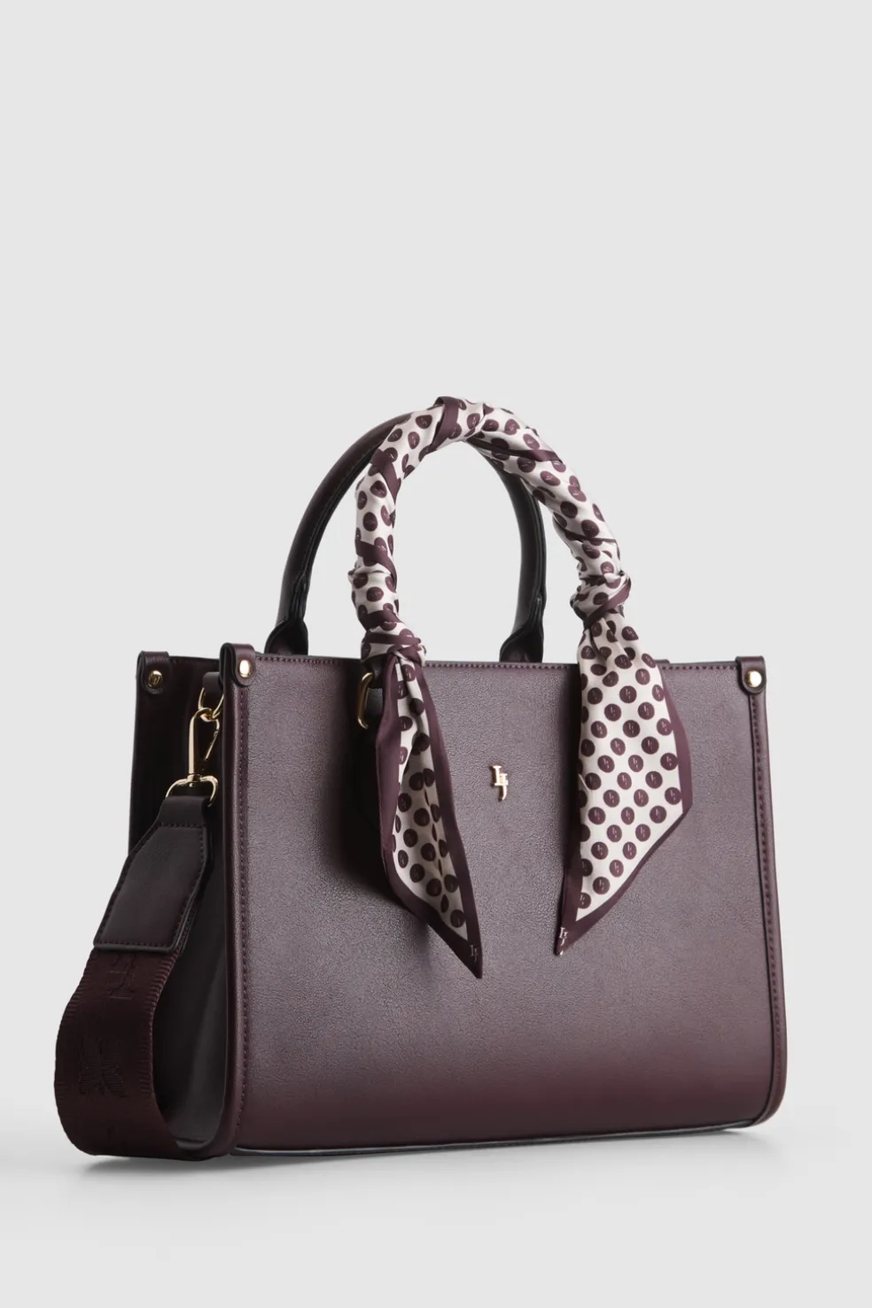 Small Tote Bag With Scarf