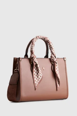 Small Tote Bag With Scarf