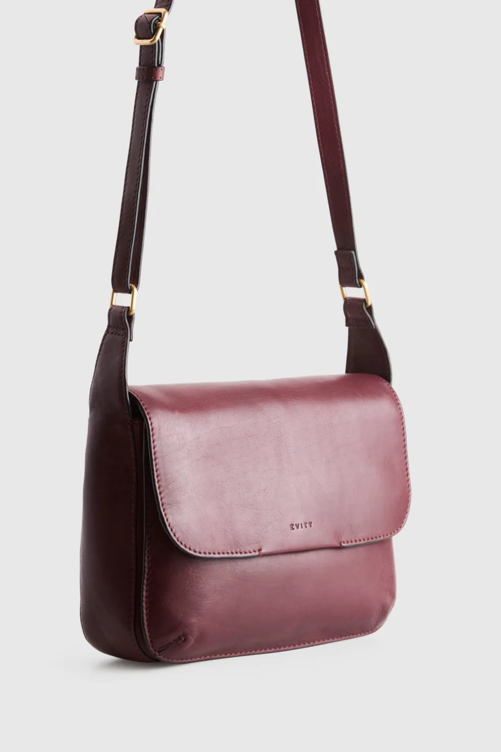Sofia Leather Flap Crossbody Bag