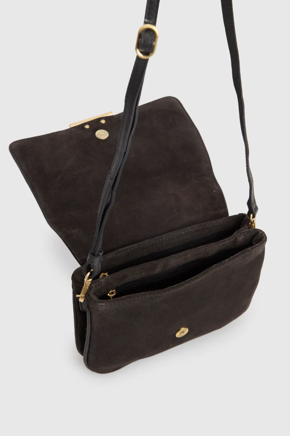 Thea Leather Suede Crossbody